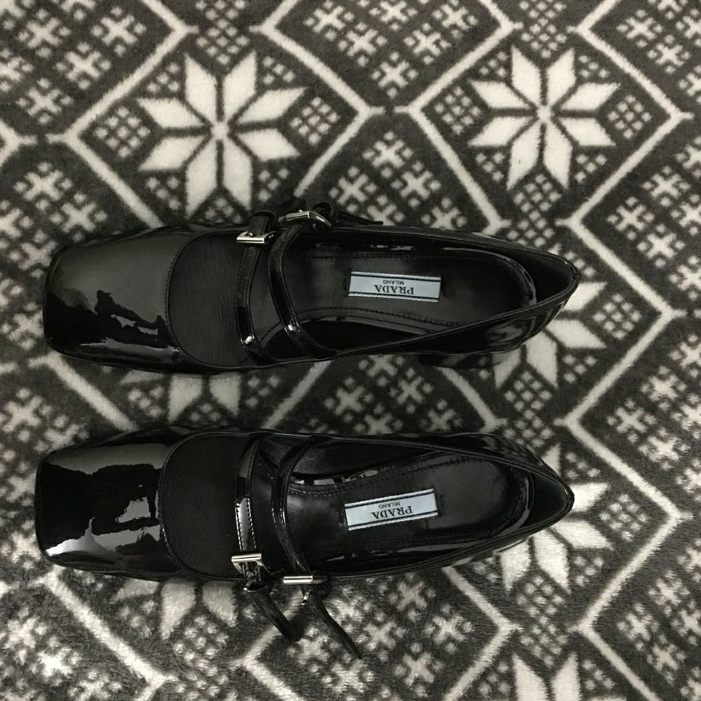New prada black shoes
